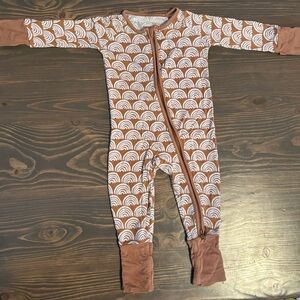 Little Sleepies Rust Rainbows Zippy 3-6mths